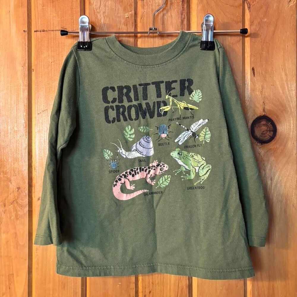 Granimals Green graphic long sleeve T-shirt